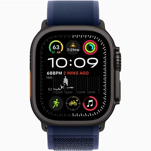Смарт-часы Apple Watch Ultra 2 GPS + Cellular 49mm Black Titanium Case with Blue Trail Loop S/M (MYTJ3, MYQ73)