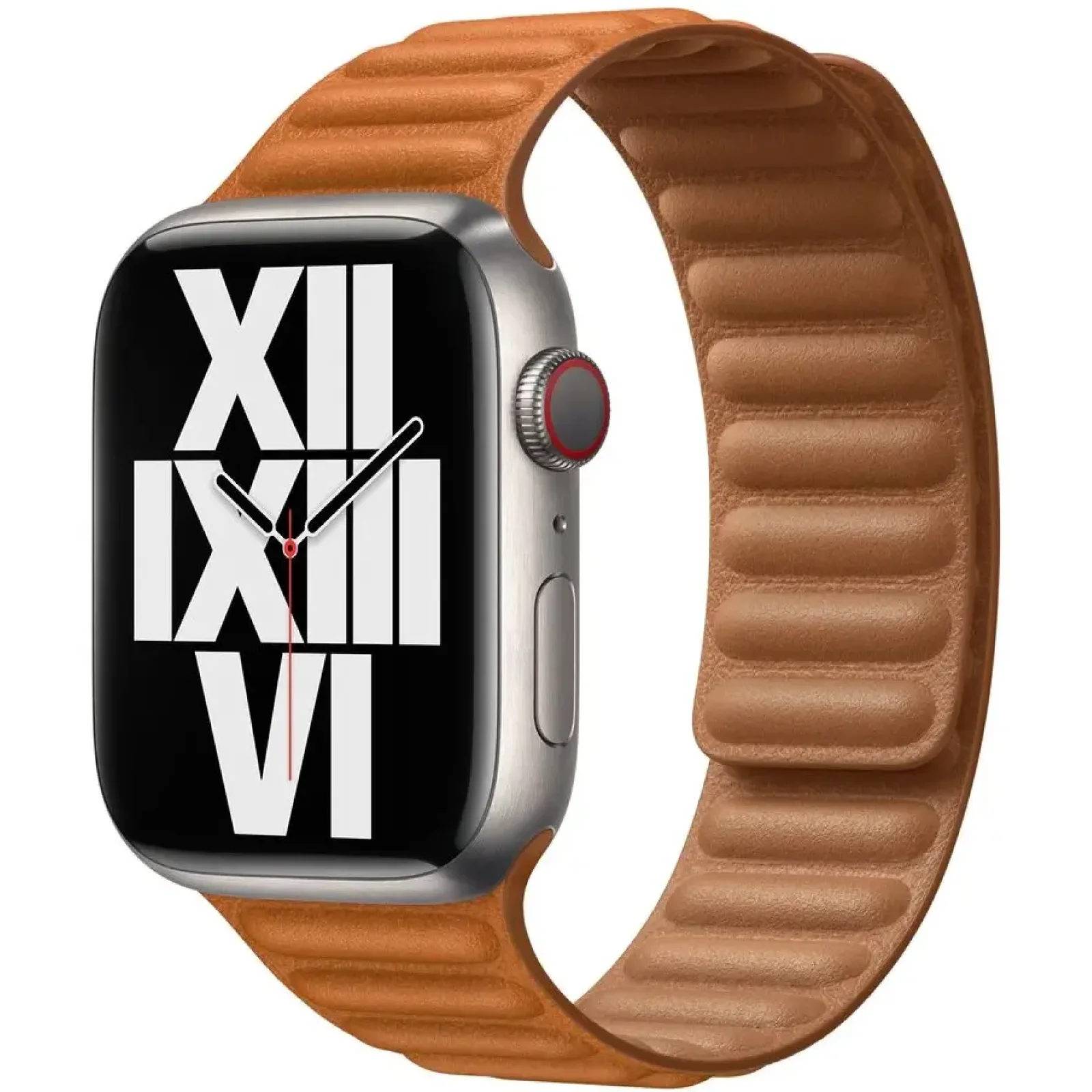 Ремешок Apple Golden Brown Leather Link M/L для Apple Watch 38mm, 40mm, 41mm (ML7L3)