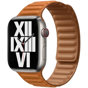 Ремінець Apple Golden Brown Leather Link M/L для Apple Watch 38mm, 40mm, 41mm (ML7L3)