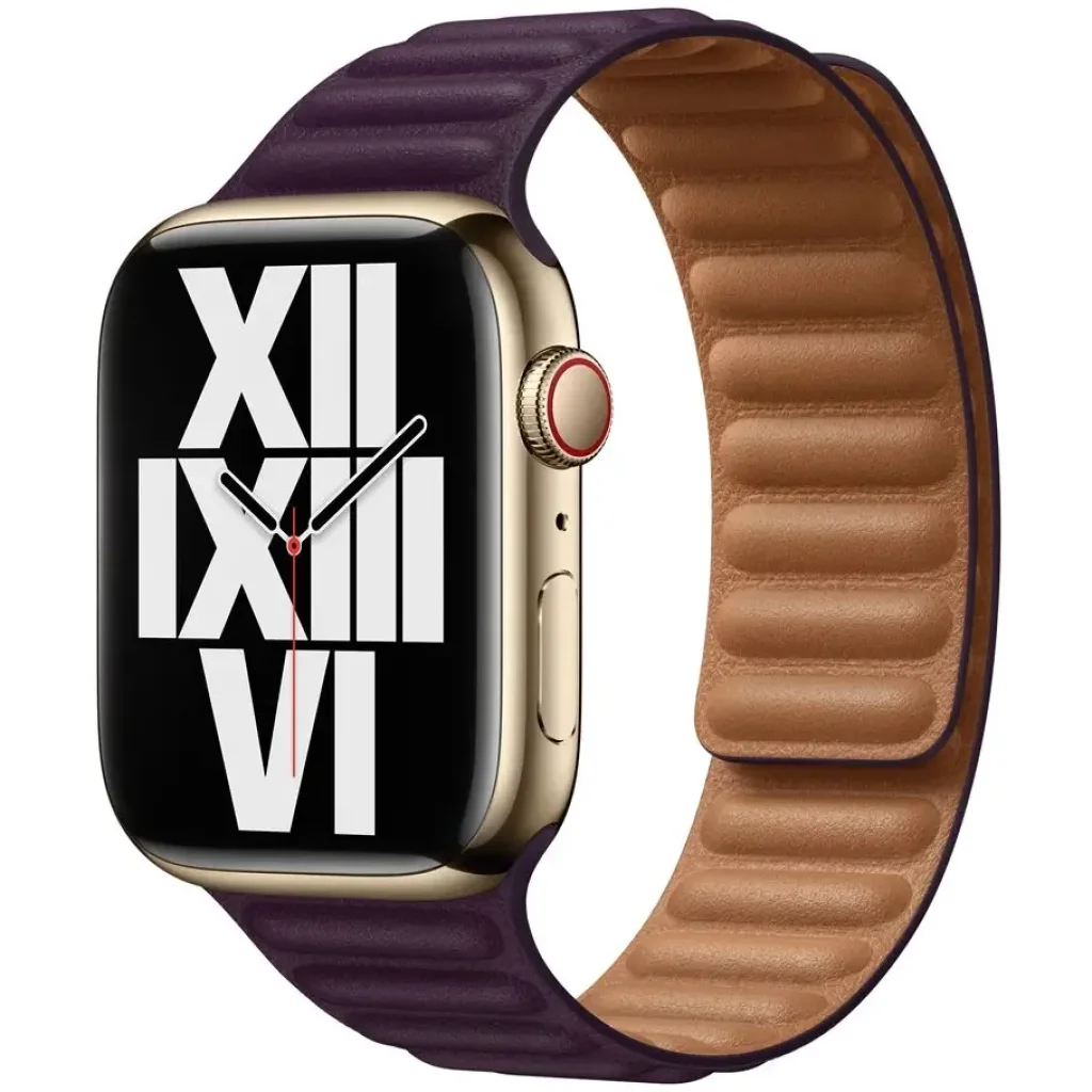 Ремешок Apple Dark Cherry Leather Link M/L для Apple Watch 38mm, 40mm, 41mm (ML7N3)
