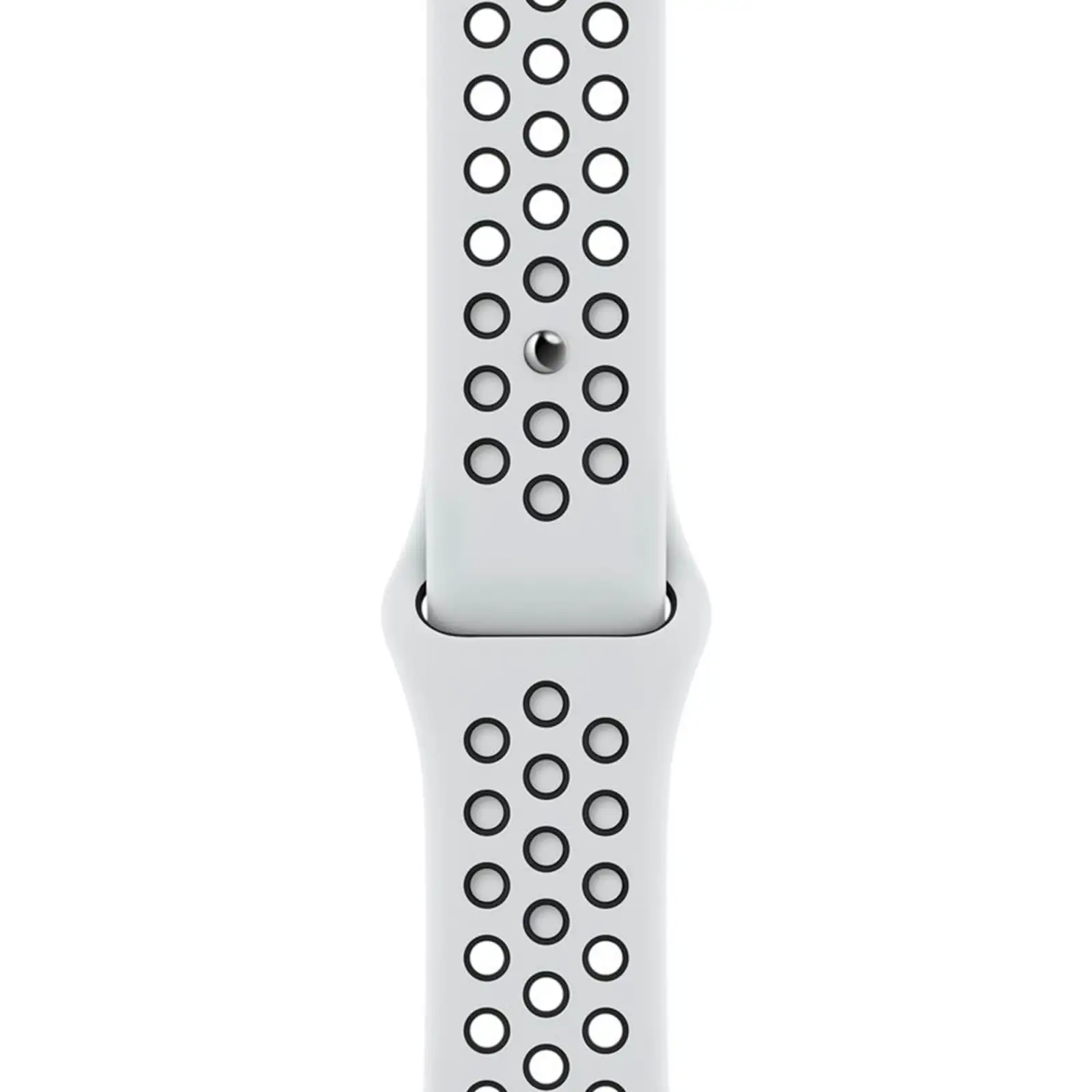Ремешок Apple Pure Platinum/Black Nike Sport Band для Apple Watch 38mm, 40mm, 41mm (ML843)