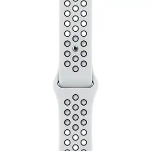 Ремешок Apple Pure Platinum/Black Nike Sport Band для Apple Watch 38mm, 40mm, 41mm (ML843)