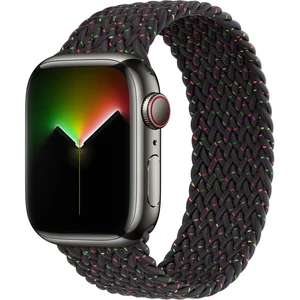 Колір: Чорний - Ремінець Apple Black Unity Braided Solo Loop Size 4 для Apple Watch 42mm, 44mm, 45mm, 49mm (MMWK3)