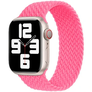 Цвет: Розовый - Ремешок Apple Flamingo Braided Solo Loop Size 8 для Apple Watch 42mm, 44mm, 45mm, 49mm (MN1U3)