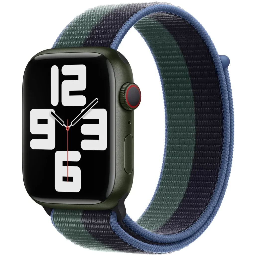 Ремешок Apple Midnight/Eucalyptus Sport Loop для Apple Watch 38mm, 40mm, 41mm (MN5M3)