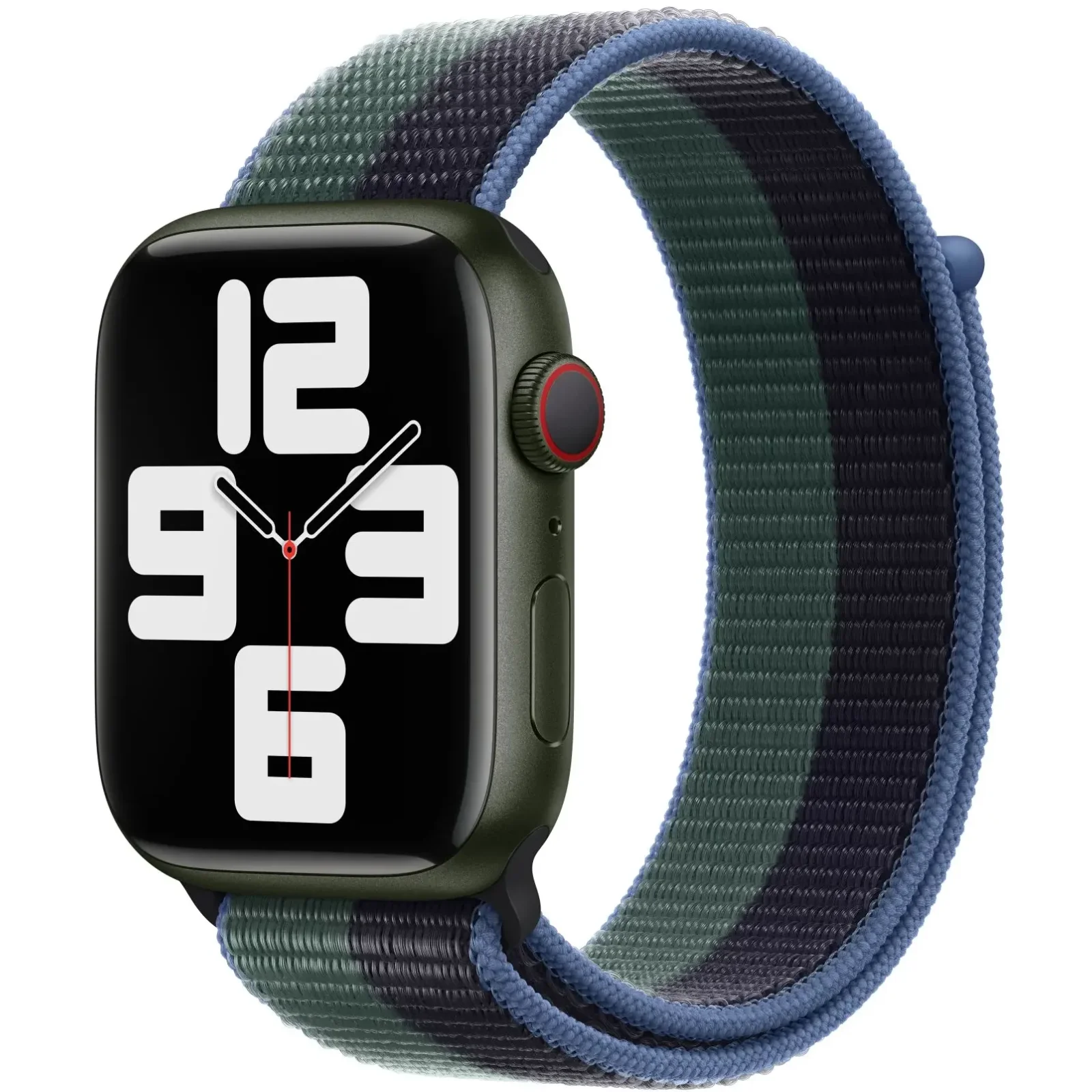 Ремешок Apple Midnight/Eucalyptus Sport Loop для Apple Watch 38mm, 40mm, 41mm (MN5M3)