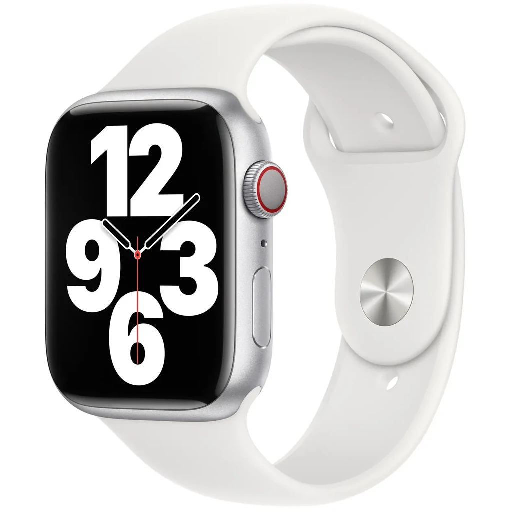 Ремешок Apple White Sport Band M/L для Apple Watch 42mm, 44mm, 45mm, 49mm (MP7H3)
