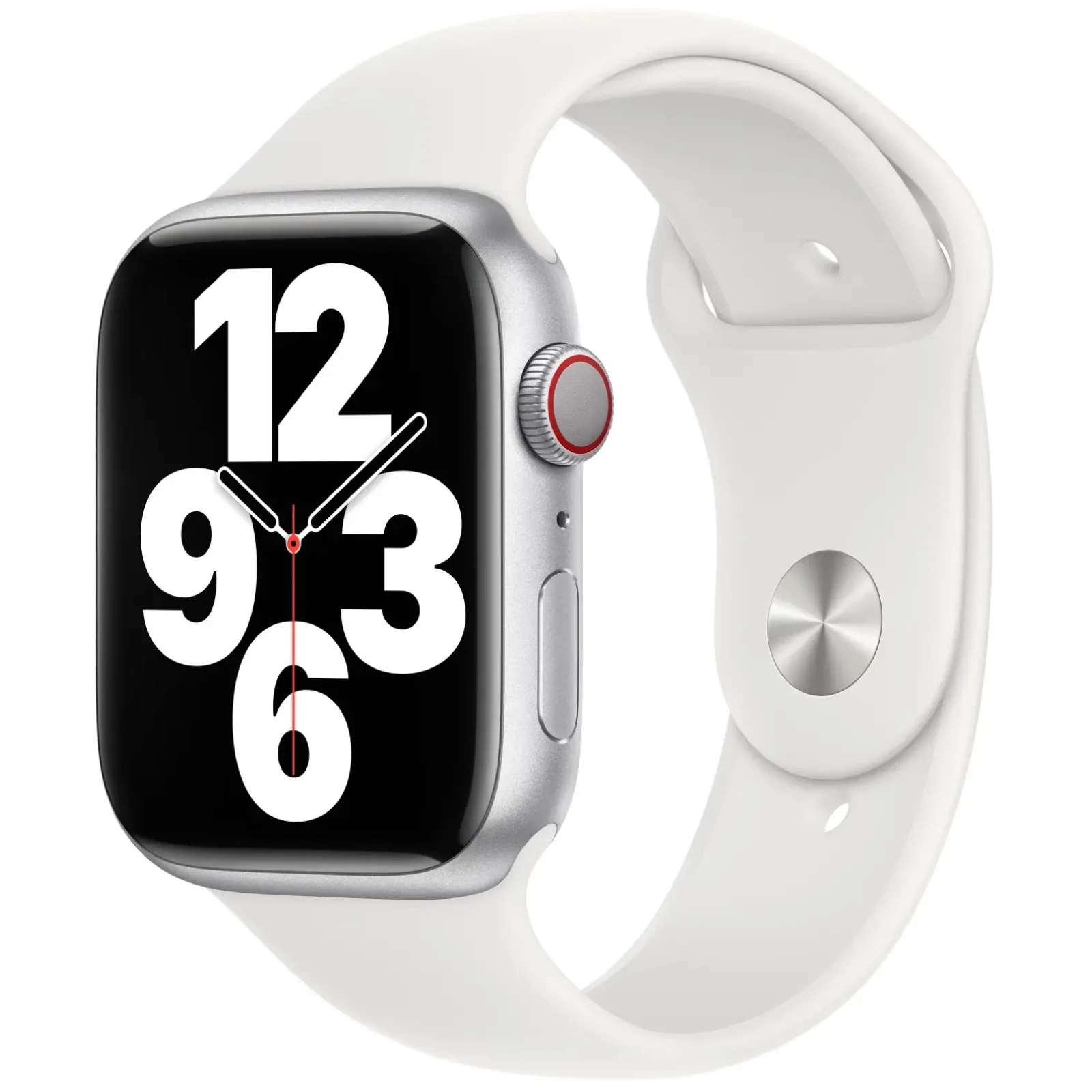 Ремешок Apple White Sport Band M/L для Apple Watch 42mm, 44mm, 45mm, 49mm (MP7H3)