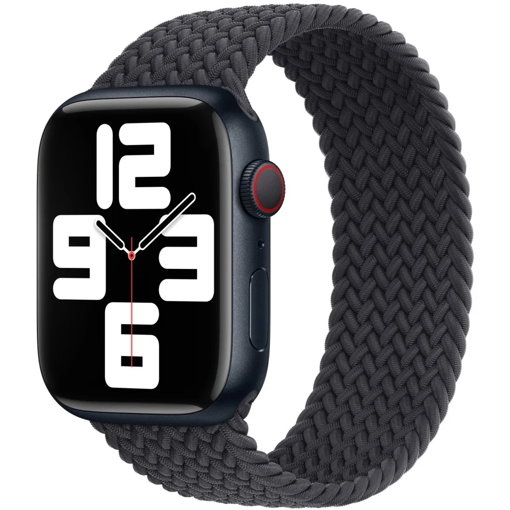 Ремінець Apple Black Braided Solo Loop Size 5 для Apple Watch 38mm, 40mm, 41mm (MPA63)