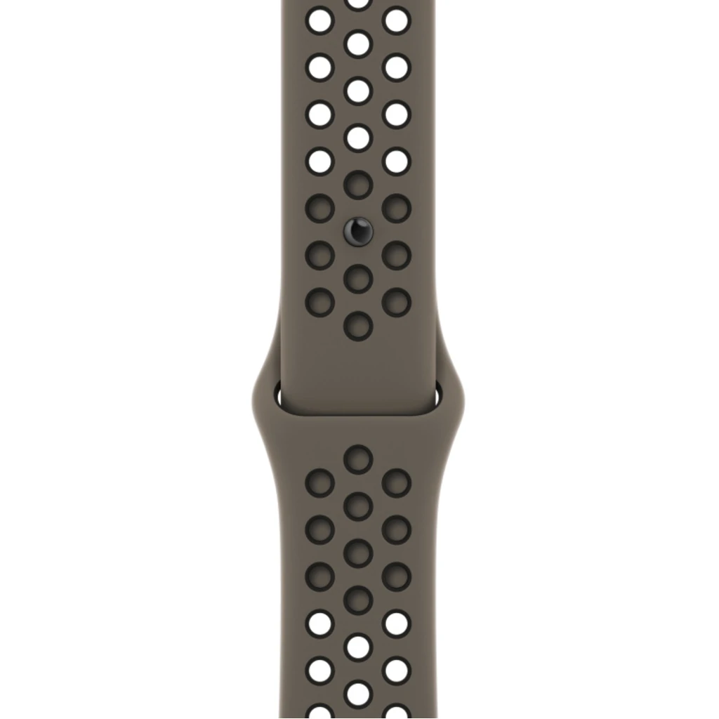 Ремінець Apple Olive Grey/Black Nike Sport Band M/L для Apple Watch 42mm, 44mm, 45mm, 49mm (MPH93)