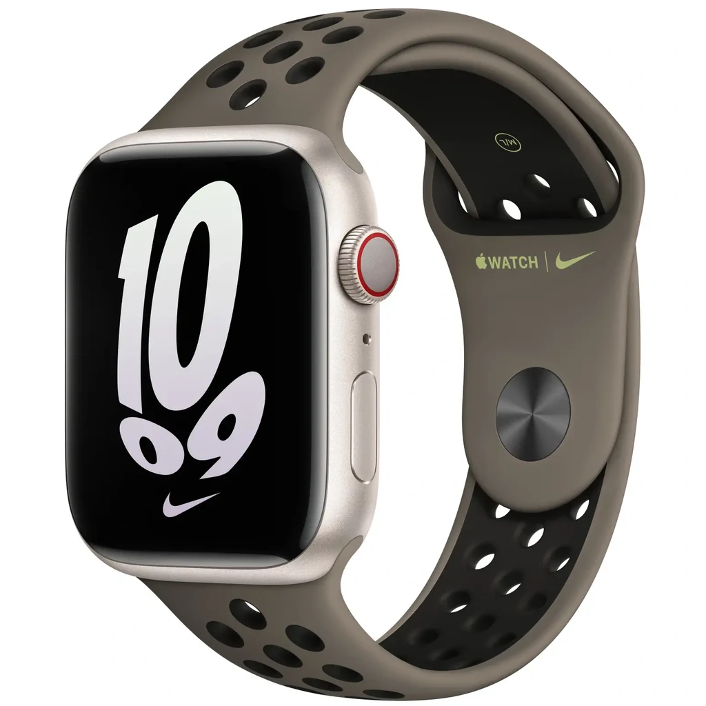 Ремешок Apple Olive Flak/Black Nike Sport Band для Apple Watch 38mm, 40mm, 41mm (MPGU3)