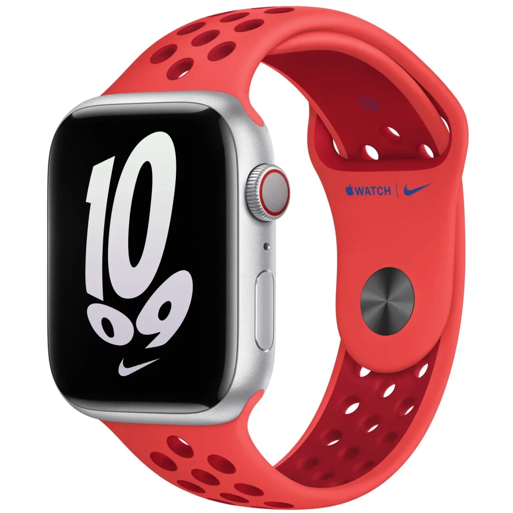 Ремешок Apple Bright Crimson/Gym Red Nike Sport Band M/L для Apple Watch 38mm, 40mm, 41mm (MPGY3)