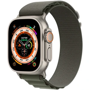 Колір: Зелений - Ремінець Apple Green Alpine Loop Medium для Apple Watch 44mm, 45mm, 49mm (MQE33)
