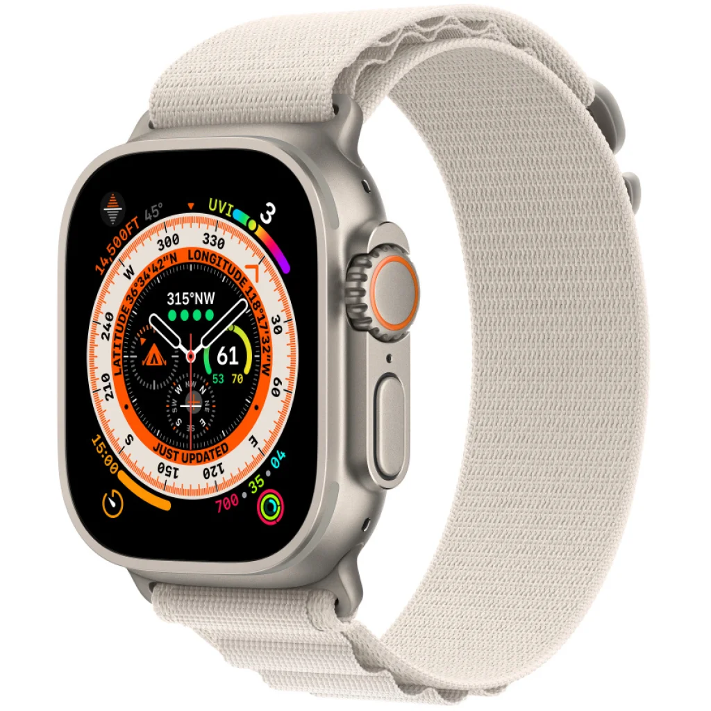 Ремінець Apple Starlight Alpine Loop Medium для Apple Watch 44mm, 45mm, 49mm (MQE63)