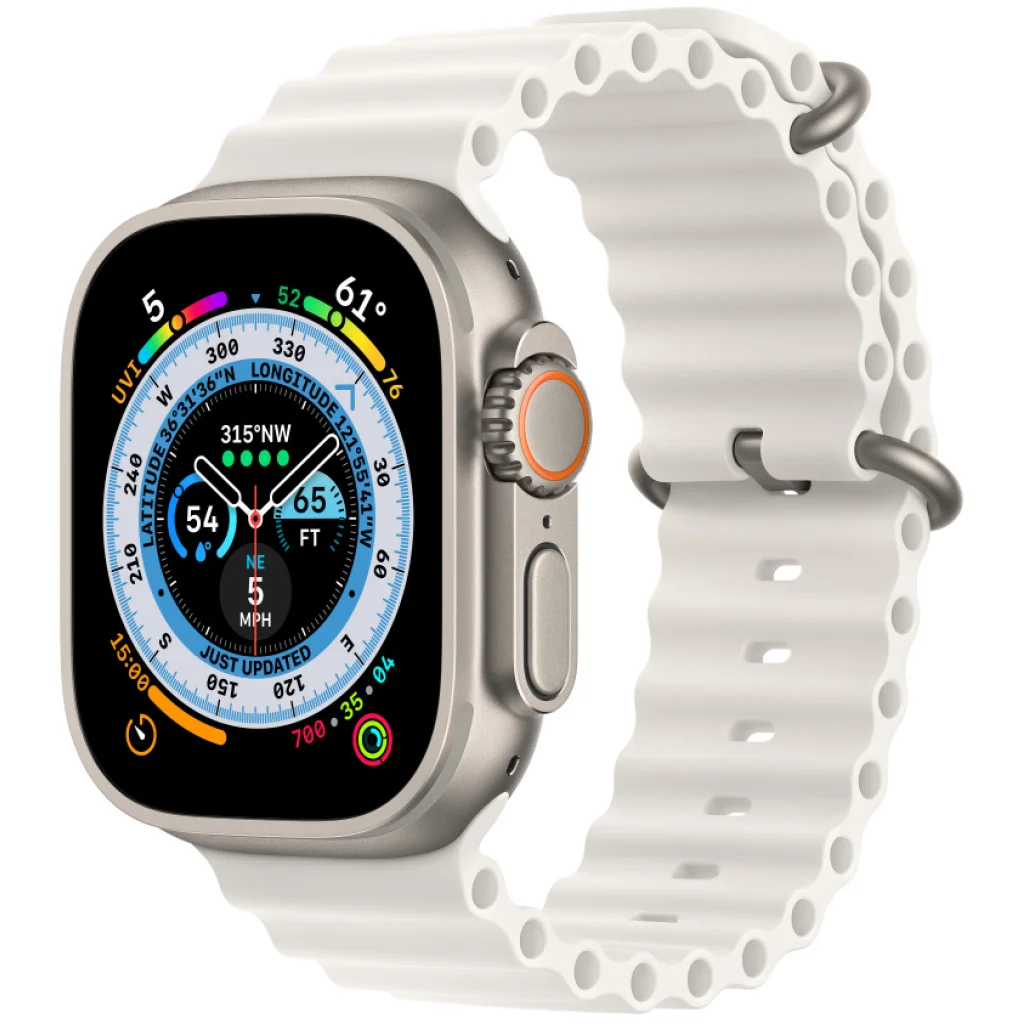Ремінець Apple White Ocean Band для Apple Watch 44mm, 45mm, 49mm (MQE93)