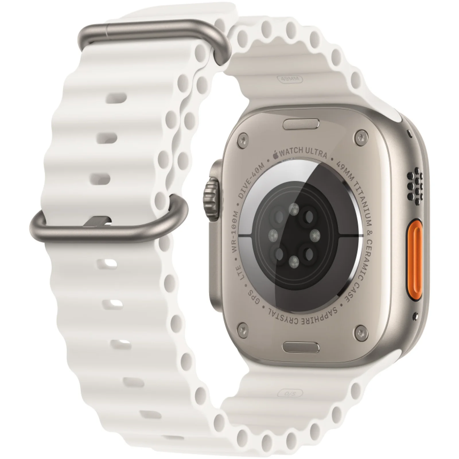 Ремінець Apple White Ocean Band для Apple Watch 44mm, 45mm, 49mm (MQE93)