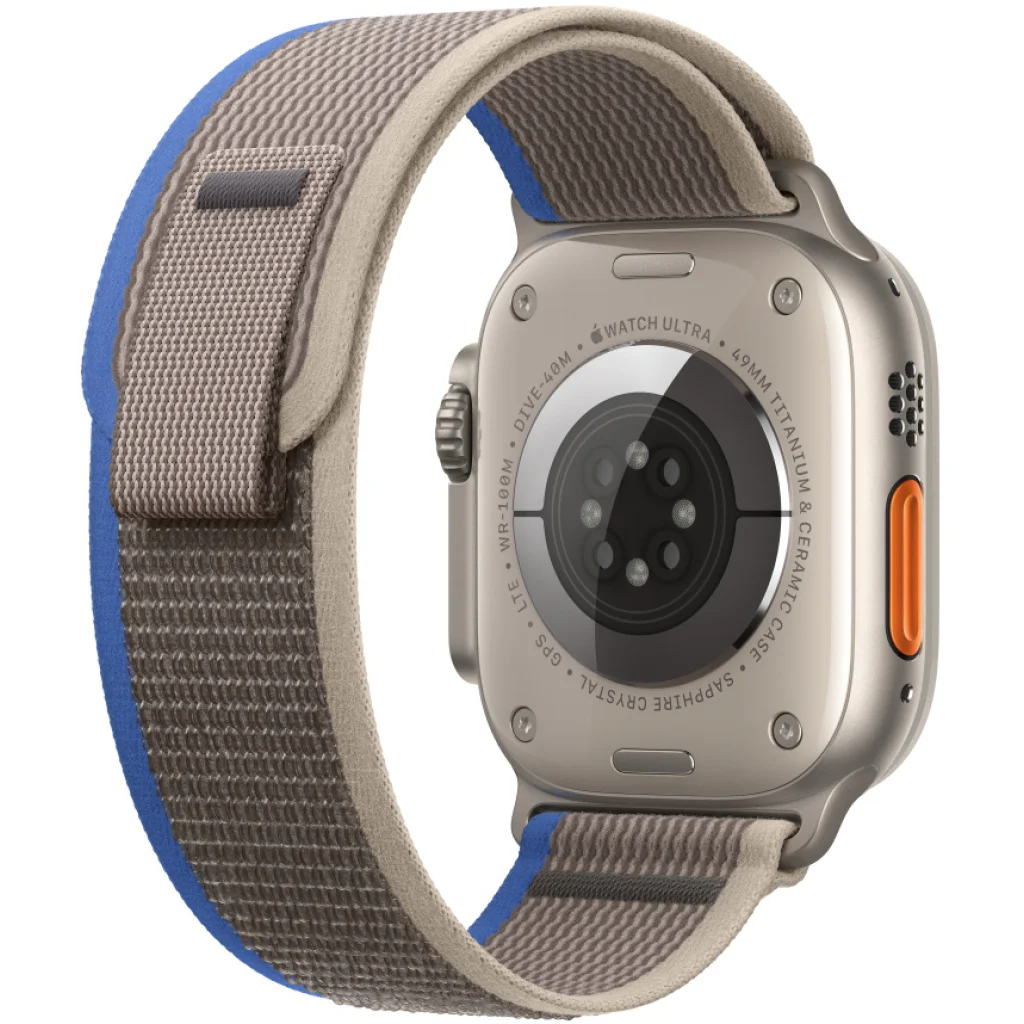 Ремінець Apple Blue/Gray Trail Loop S/M для Apple Watch 44mm, 45mm, 49mm (MQEJ3)