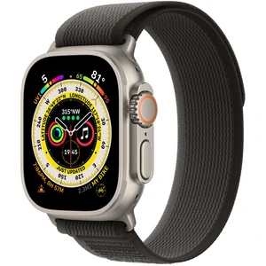 Колір: Чорний - Ремінець Apple Black/Gray Trail Loop S/M для Apple Watch 44mm, 45mm, 49mm (MQEP3)