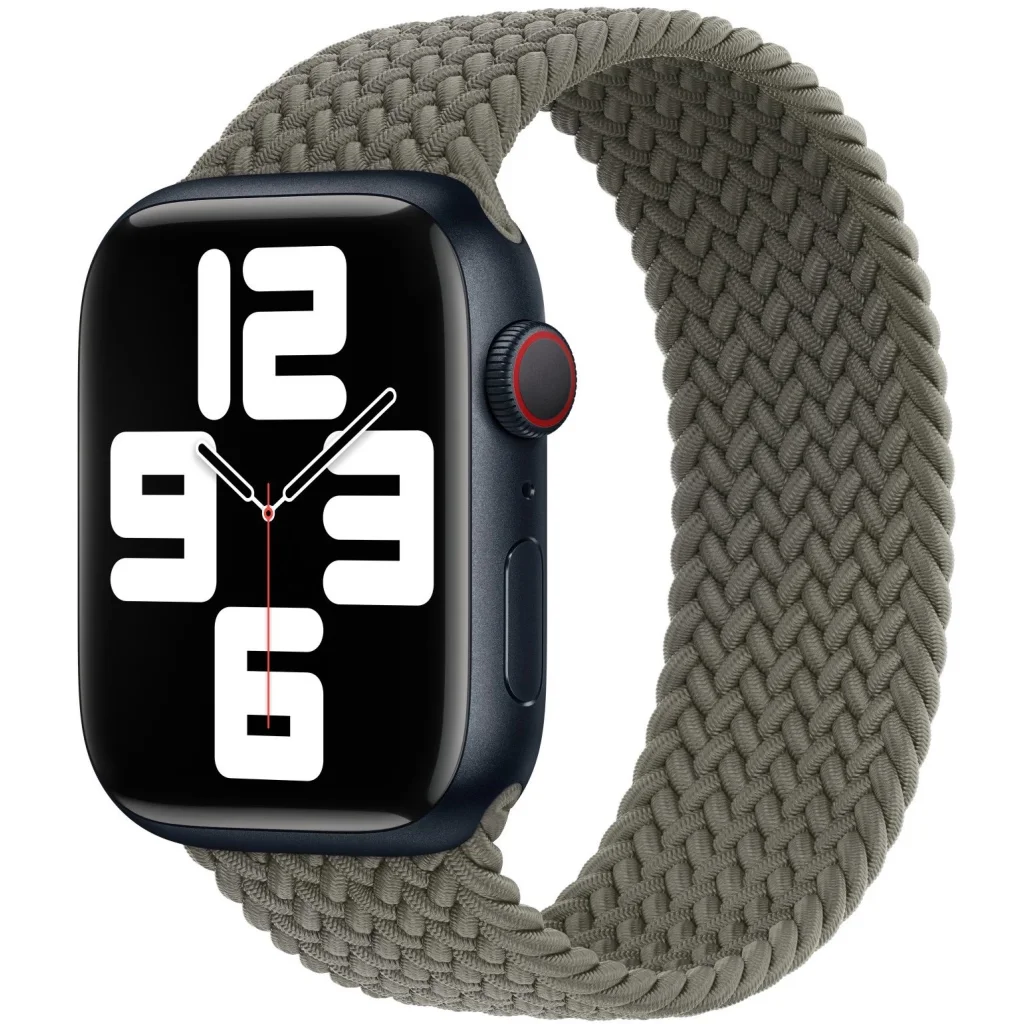 Ремінець Apple Olive Braided Solo Loop Size 8 для Apple Watch 38mm, 40mm, 41mm (MQY43)