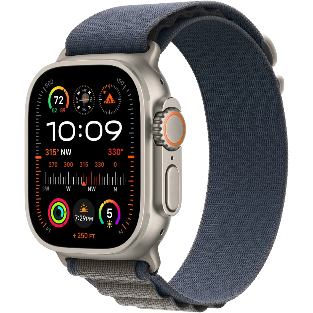 Ремінець Apple Blue Alpine Loop Small для Apple Watch 44mm, 45mm, 49mm (MT5J3)