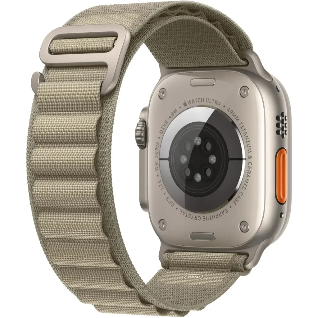 Ремешок Apple Olive Alpine Loop Small для Apple Watch 44mm, 45mm, 49mm (MT5T3)