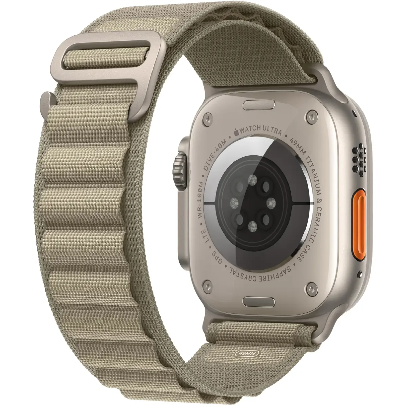 Ремешок Apple Olive Alpine Loop Small для Apple Watch 44mm, 45mm, 49mm (MT5T3)