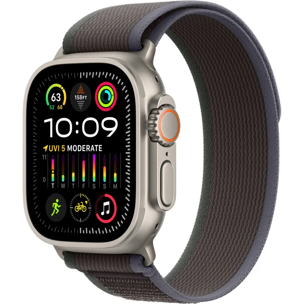 Ремінець Apple Blue/Black Trail Loop S/M для Apple Watch 44mm, 45mm, 49mm (MT613)