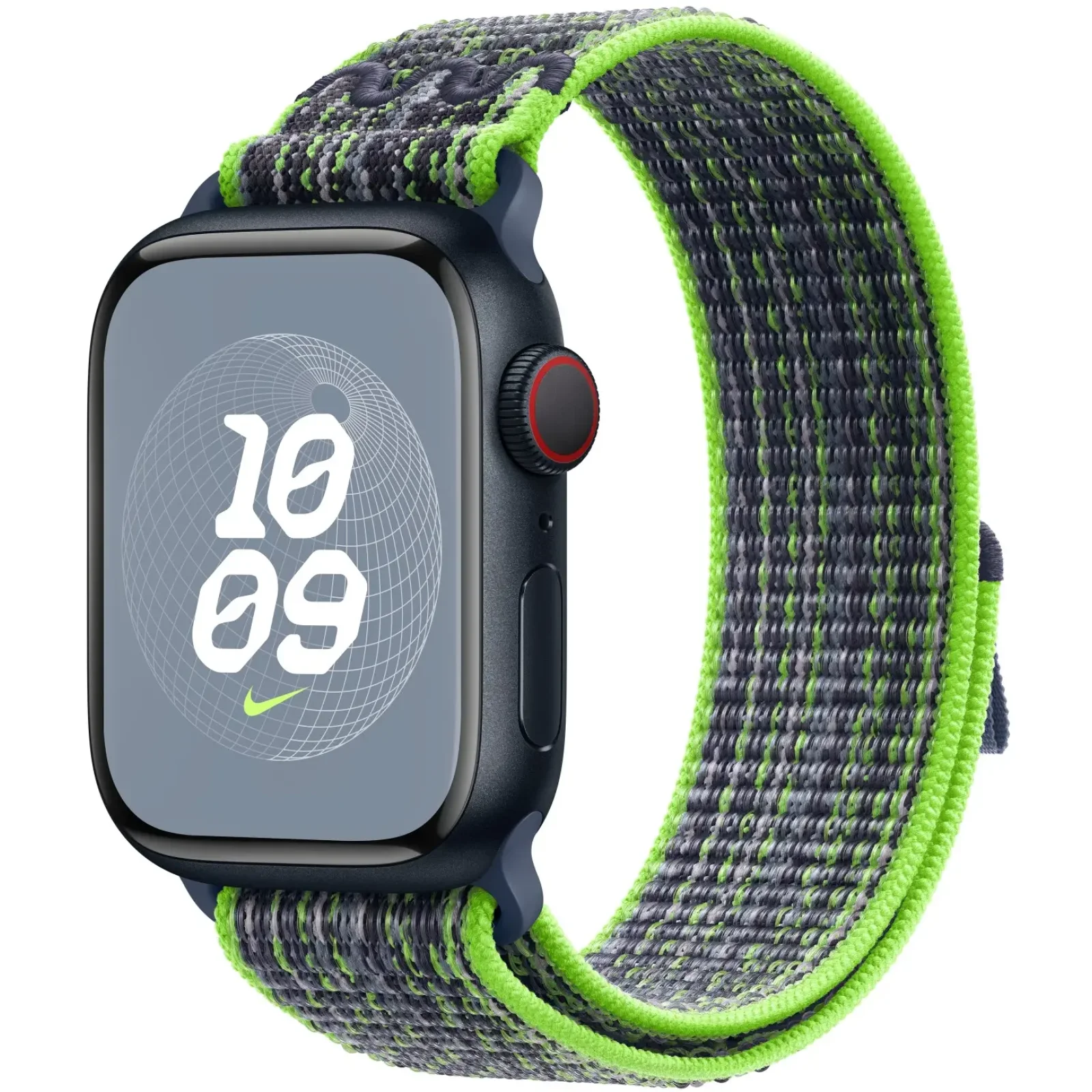 Ремінець Apple Bright Green/Blue Nike Sport Loop для Apple Watch 42mm, 44mm, 45mm, 49mm (MTL43)