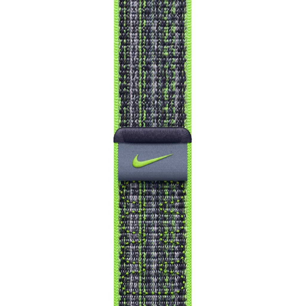 Ремінець Apple Bright Green/Blue Nike Sport Loop для Apple Watch 42mm, 44mm, 45mm, 49mm (MTL43)