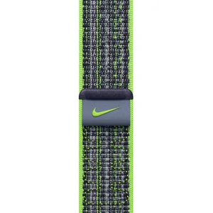 Ремінець Apple Bright Green/Blue Nike Sport Loop для Apple Watch 42mm, 44mm, 45mm, 49mm (MTL43)