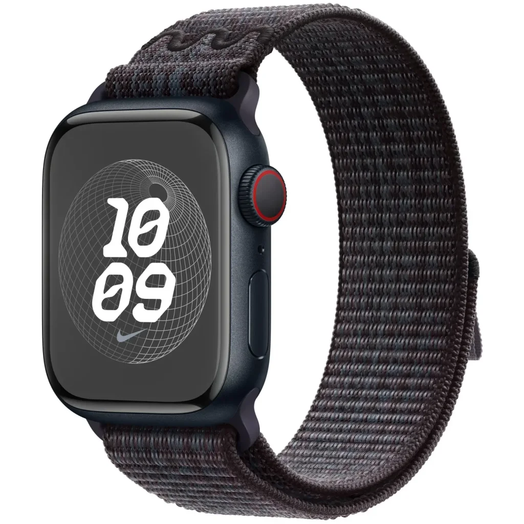 Ремінець Apple Black/Blue Nike Sport Loop для Apple Watch 38mm, 40mm, 41mm (MUJV3)