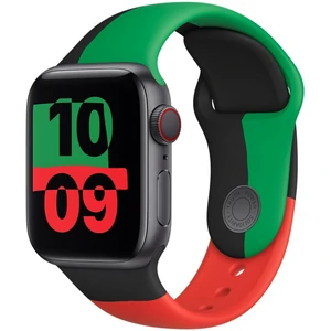 Ремінець Apple Black Unity Sport Band для Apple Watch 42mm, 44mm, 45mm, 49mm (MUQ73)