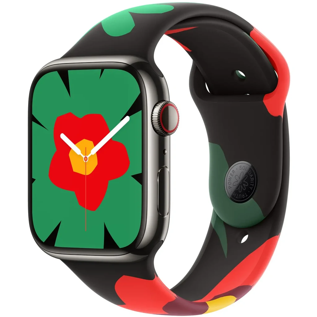 Ремінець Apple Black Unity Bloom Sport Band M/L для Apple Watch 42mm (MYGV3)