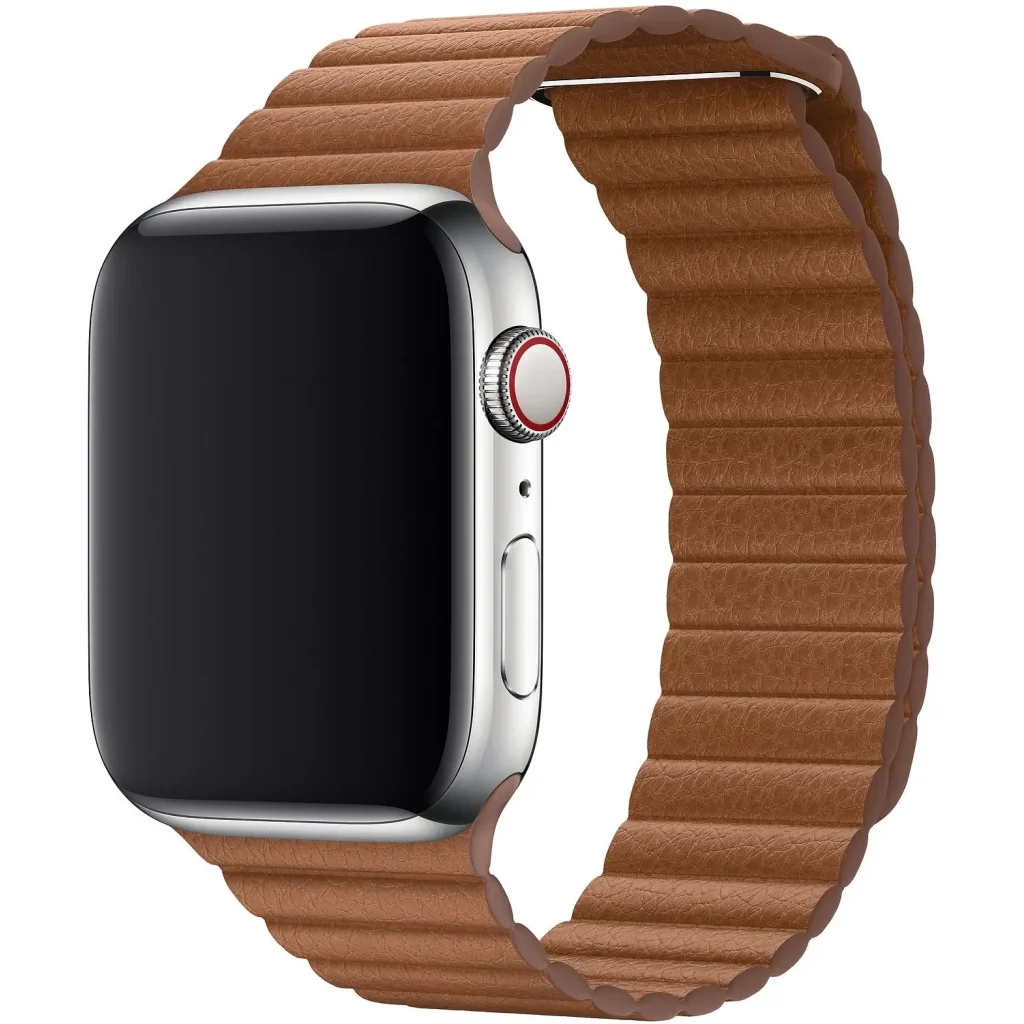 Ремінець Apple Saddle Brown Leather Loop Medium для Apple Watch 42mm, 44mm, 45mm, 49mm (MXAF2)
