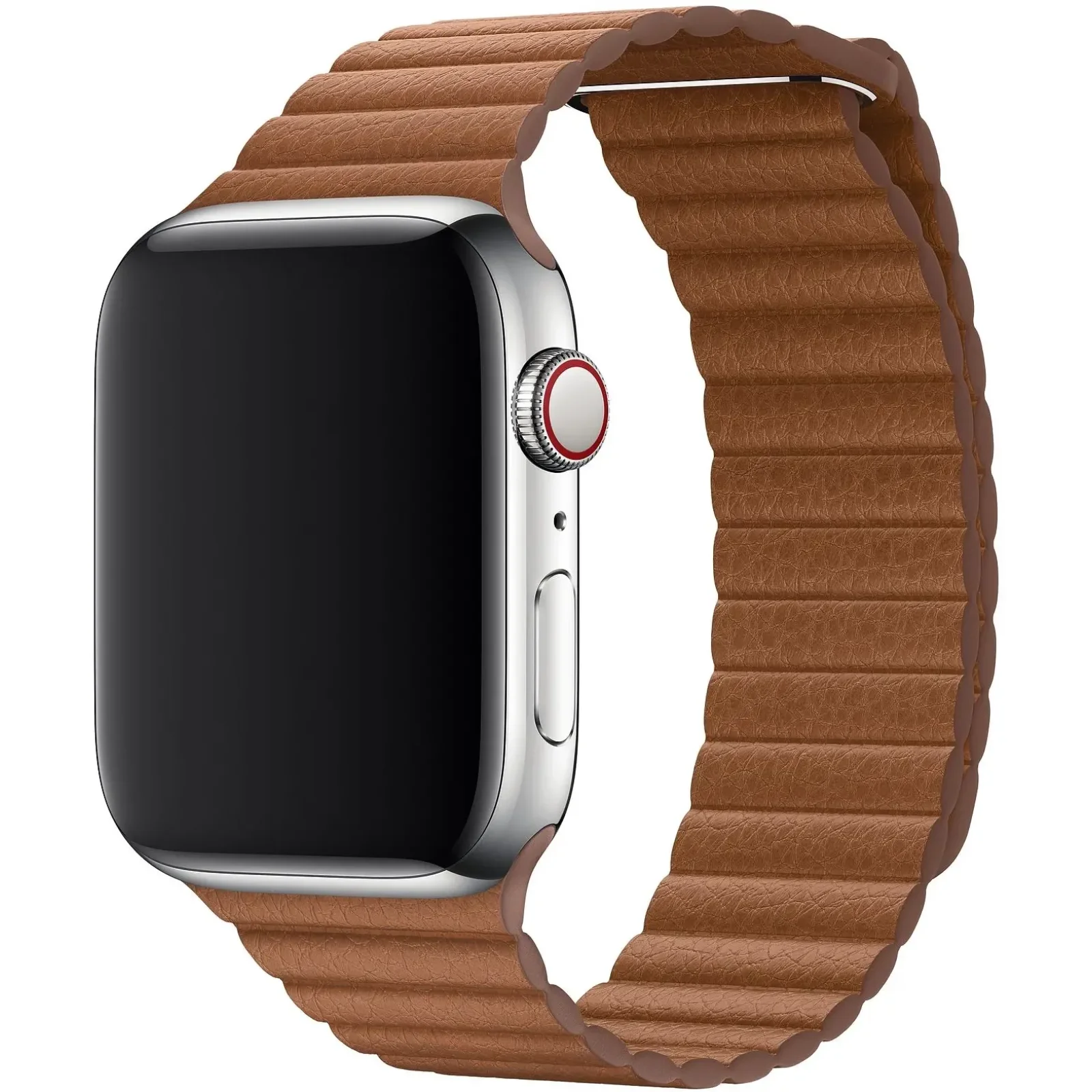 Ремінець Apple Saddle Brown Leather Loop Medium для Apple Watch 42mm, 44mm, 45mm, 49mm (MXAF2)