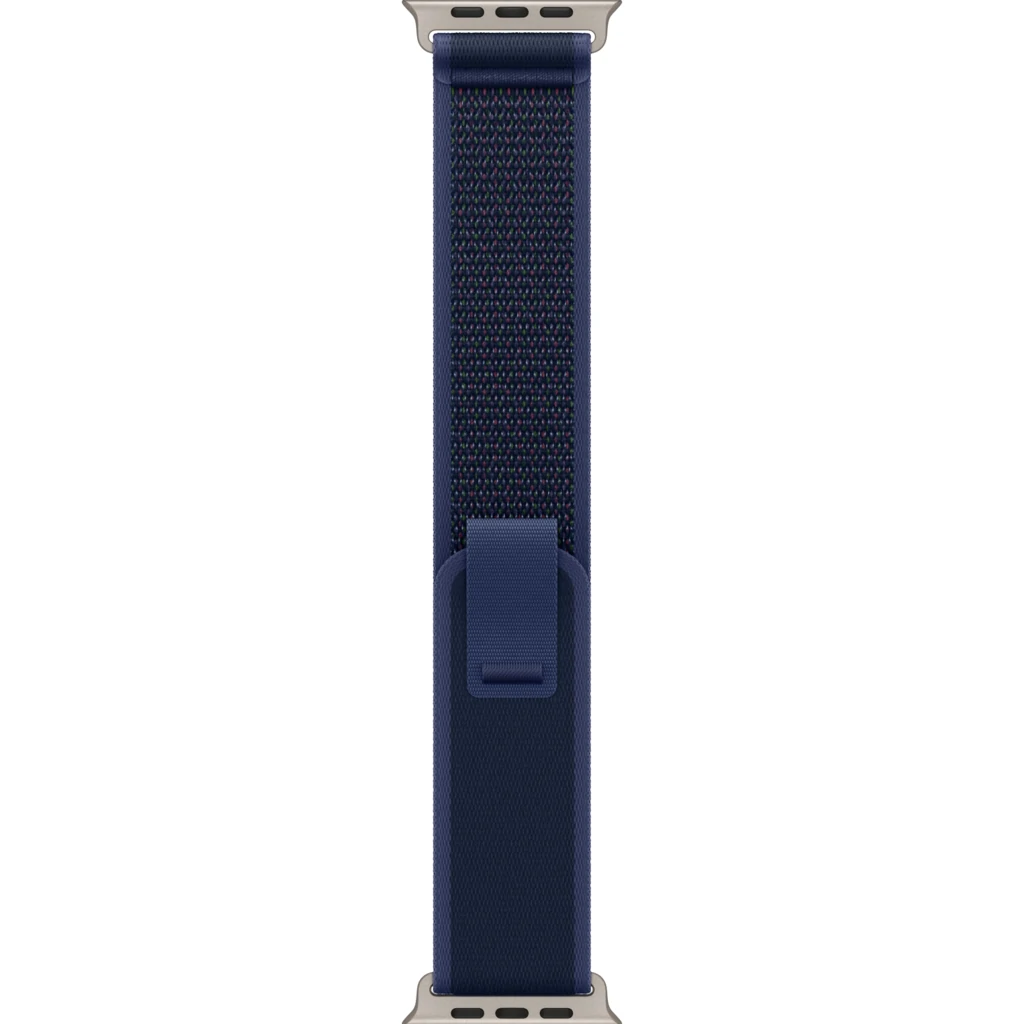 Ремінець Apple Blue/Natural Titanium Finish Trail Loop M/L для Apple Watch 44mm, 45mm, 49mm (MXTW3)