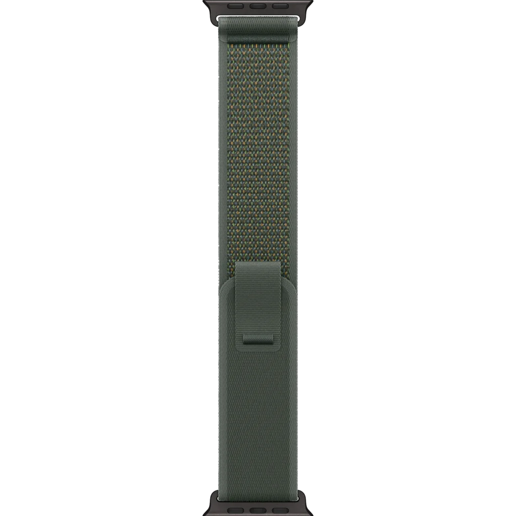 Ремінець Apple Green/Black Titanium Finish Trail Loop M/L для Apple Watch 44mm, 45mm, 49mm (MYQ43)