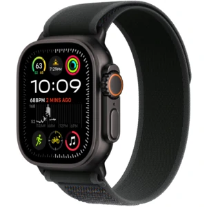 Ремінець Apple Black/Black Titanium Finish Trail Loop S/M для Apple Watch 44mm, 45mm, 49mm (MYQ53)