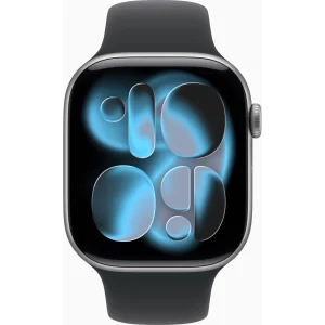 Смарт-часы Apple Watch Series 11 GPS 46mm Space Gray Aluminum Case with Black Sport Band M/L (MEV44)