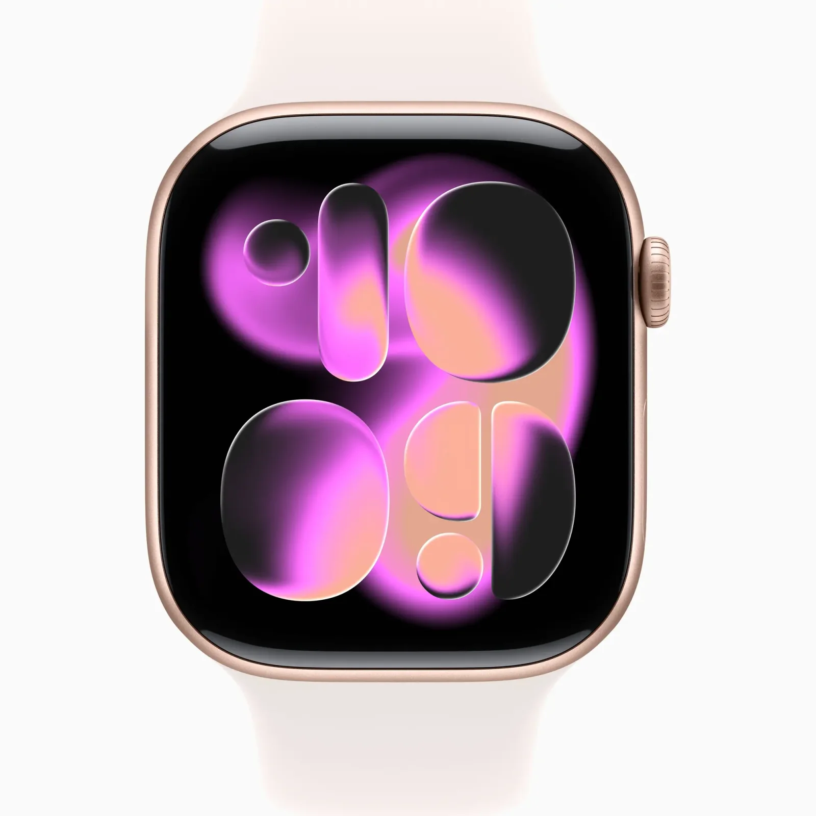 Смарт-часы Apple Watch Series 11 GPS 46mm Rose Gold Aluminum Case with Light Blush Sport Band M/L (MEV74)