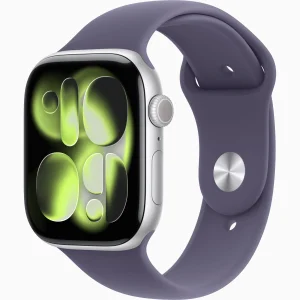 Смарт-часы Apple Watch Series 11 GPS 46mm Silver Aluminum Case with Purple Fog Sport Band M/L (MEVA4)
