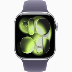 Смарт-часы Apple Watch Series 11 GPS 46mm Silver Aluminum Case with Purple Fog Sport Band M/L (MEVA4)