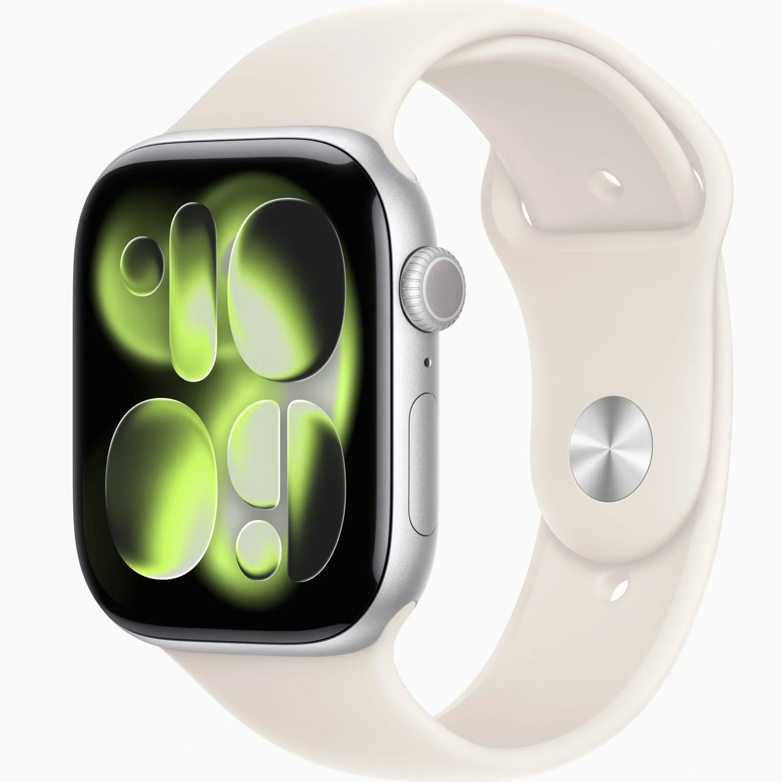 Смарт-часы Apple Watch Series 11 GPS 42mm Silver Aluminum Case with Starlight Sport Band S/M (MEW34)