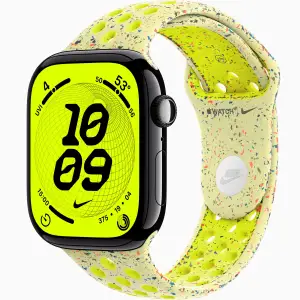 Смарт-часы Apple Watch Series 11 GPS 46mm Jet Black Aluminum Case with Volt Splash Nike Sport Band M/L (MEW84+MGC14)