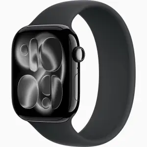 Смарт-часы Apple Watch Series 11 GPS 46mm Jet Black Aluminum Case with Black Solo Loop Size 5 (MEW84+MYAA3)