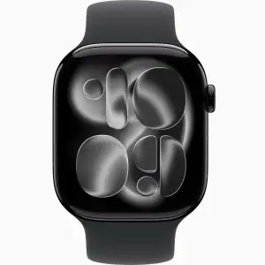 Смарт-часы Apple Watch Series 11 GPS 46mm Jet Black Aluminum Case with Black Solo Loop Size 5 (MEW84+MYAA3)