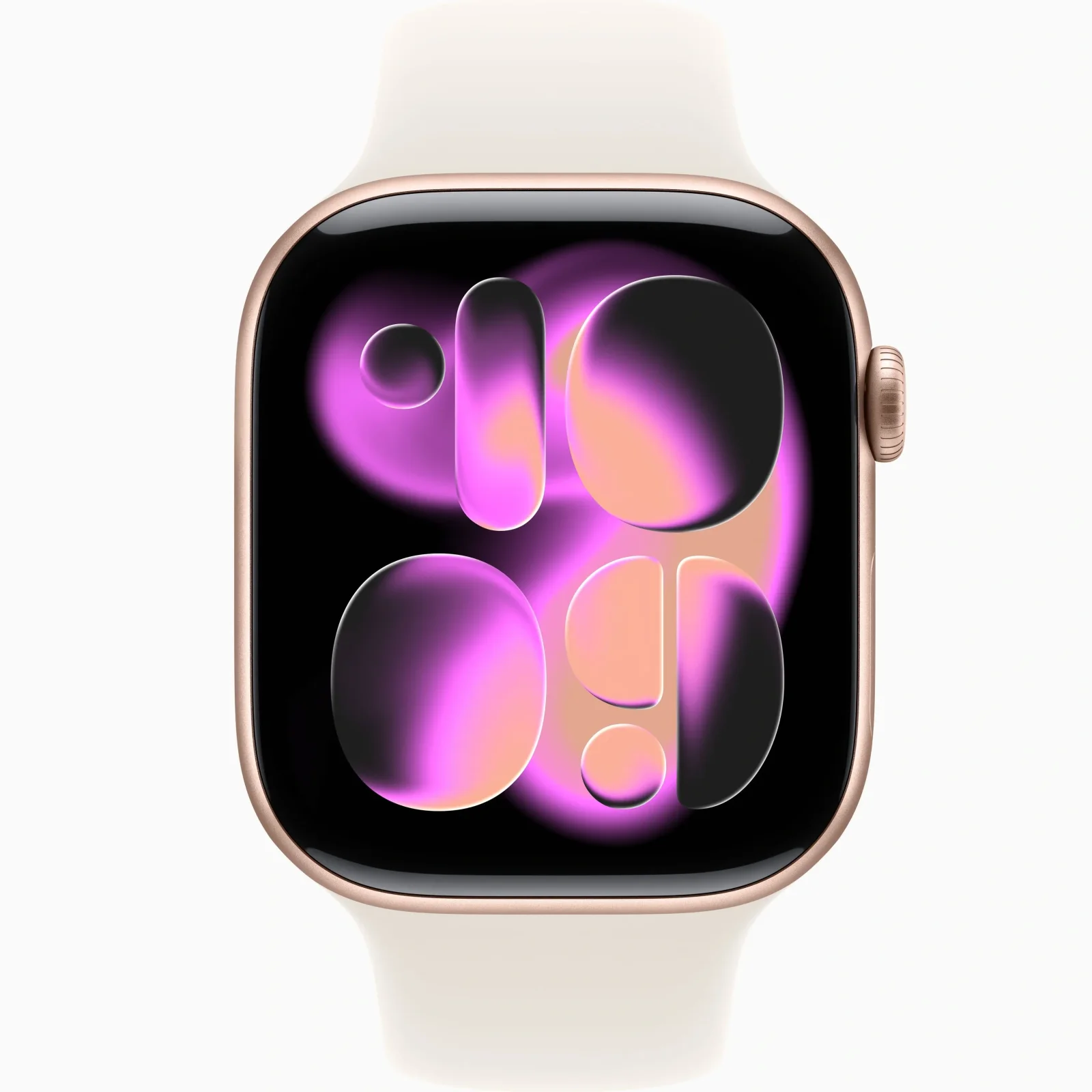 Смарт-часы Apple Watch Series 11 GPS 46mm Rose Gold Aluminum Case with Starlight Sport Band M/L (MEWA4, MXM73)