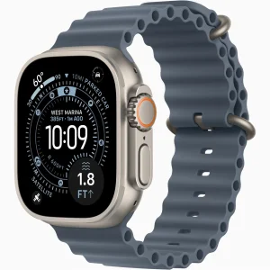Смарт-годинник Apple Watch Ultra 3 GPS + Cellular 49mm Natural Titanium Case with Anchor Blue Ocean Band (MEWH4)