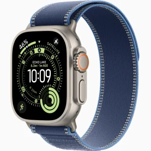 Смарт-часы Apple Watch Ultra 3 GPS + Cellular 49mm Natural Titanium Case with Blue/Bright Blue Trail Loop Trail Loop S/M (MEWR4)