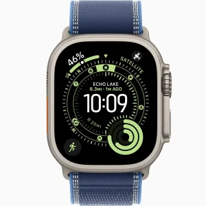 Смарт-часы Apple Watch Ultra 3 GPS + Cellular 49mm Natural Titanium Case with Blue/Bright Blue Trail Loop Trail Loop S/M (MEWR4)